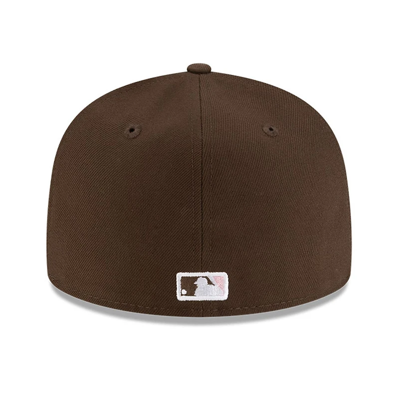 Los Angeles Dodgers Walnut Brown with Pink Heart UV New Era 59FIFTY Fitted Hat