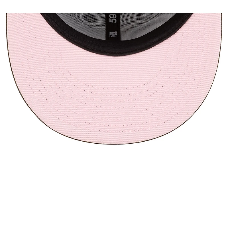 Los Angeles Dodgers Walnut Brown with Pink Heart UV New Era 59FIFTY Fitted Hat