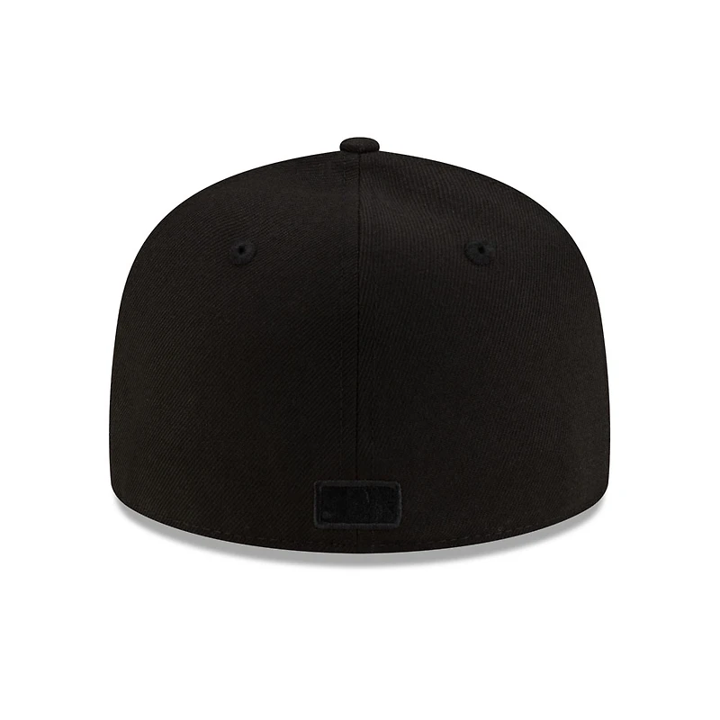 Los Angeles Dodgers All Black with Rose Gray UV New Era 59FIFTY Fitted Hat