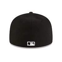 Los Angeles Dodgers Black and White with Rose Gray UV New Era 59FIFTY Fitted Hat
