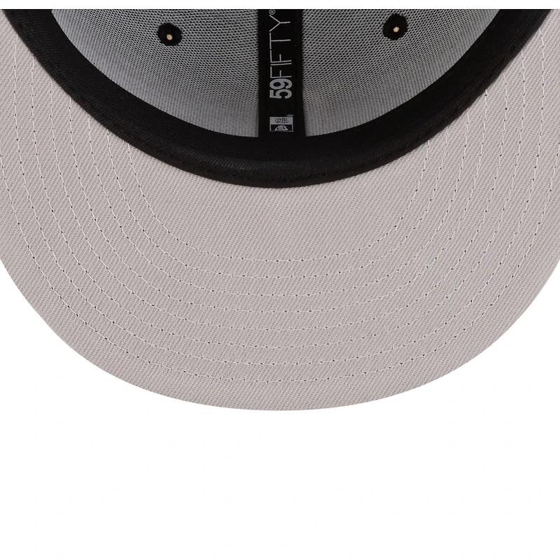 Los Angeles Dodgers Black with Gold Logo Gray UV New Era 59FIFTY Fitted Hat