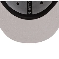 Los Angeles Dodgers Black with Gold Logo Gray UV New Era 59FIFTY Fitted Hat