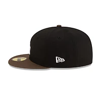Los Angeles Dodgers Black and Walnut Brown 2Tone Gray UV New Era 59FIFTY Fitted Hat