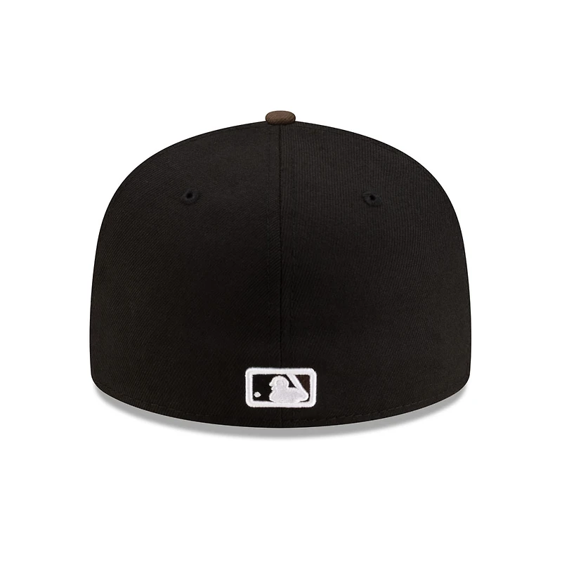 Chicago White Sox Black and Walnut Brown 2Tone Gray UV New Era 59FIFTY Fitted Hat