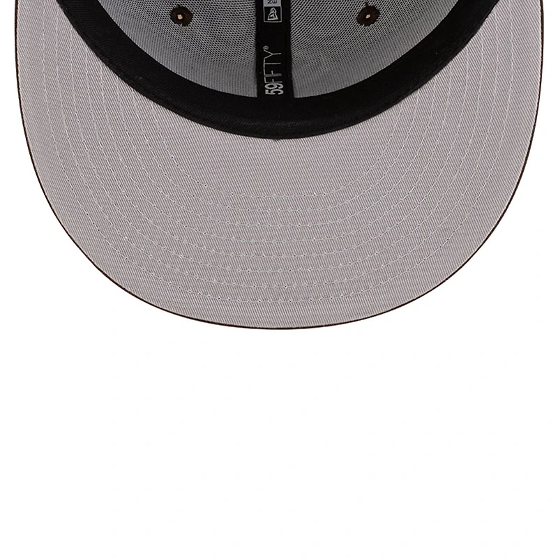 Chicago White Sox Burnt Wood Brown with Logo Gray UV New Era 59FIFTY Fitted Hat