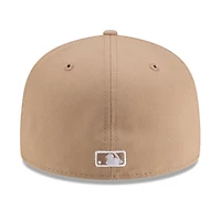 Chicago White Sox Camel Brown with Logo Gray UV New Era 59FIFTY Fitted Hat