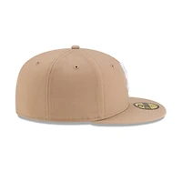 Chicago White Sox Camel Brown with Logo Gray UV New Era 59FIFTY Fitted Hat