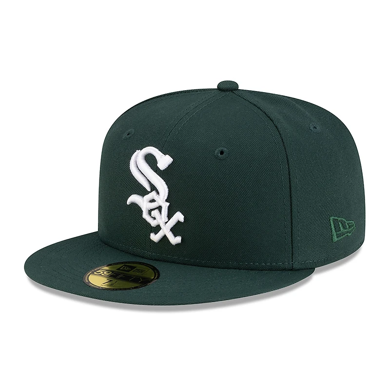 Chicago White Sox Dark Green with Logo Gray UV New Era 59FIFTY Fitted Hat