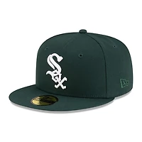 Chicago White Sox Dark Green with Logo Gray UV New Era 59FIFTY Fitted Hat