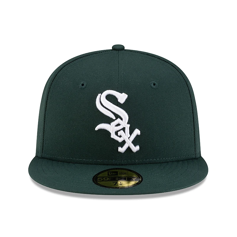 Chicago White Sox Dark Green with Logo Gray UV New Era 59FIFTY Fitted Hat