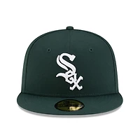 Chicago White Sox Dark Green with Logo Gray UV New Era 59FIFTY Fitted Hat