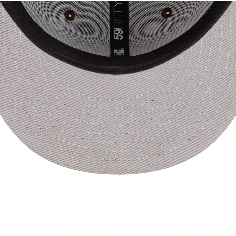 Atlanta Braves Burnt Wood Brown with White Logo Gray UV New Era 59FIFTY Fitted Hat