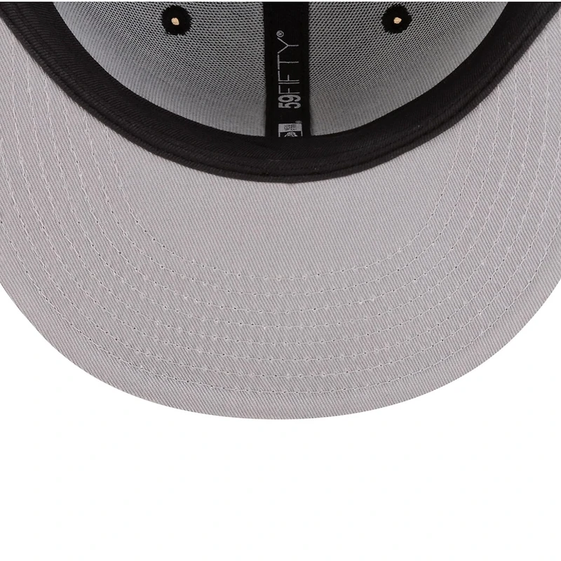 Los Angeles Dodgers Black with Red Heart Gray UV New Era 59FIFTY Fitted Hat