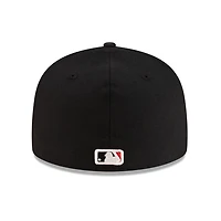 Los Angeles Dodgers Black with Red Heart Gray UV New Era 59FIFTY Fitted Hat