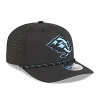 Utah Mammoth Black with Blue Logo Performance Roper New Era 9SEVENTY Stretch Snap