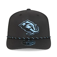 Utah Mammoth Black with Blue Logo Performance Roper New Era 9SEVENTY Stretch Snap