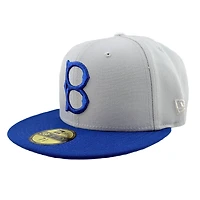 Brooklyn Dodgers Grey and Royal 2Tone 1955 World Series Patch Green UV New Era 59FIFTY Fitted Hat