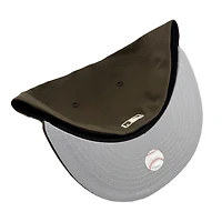 Los Angeles Dodgers Walnut Brown Upside Down LA Gray UV New Era 59FIFTY Fitted Hat