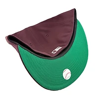 Los Angeles Dodgers Burgundy Upside Down LA Green UV New Era 59FIFTY Fitted Hat