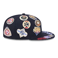 New York Yankees Navy All Over Patches New Era 9FIFTY Snapback Hat