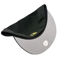 Los Angeles Dodgers Black with Metallic Gold City Connect Logo Gray UV New Era 59FIFTY Fitted Hat