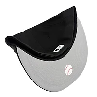 Los Angeles Dodgers Black and White Upside Down LA MLB Batterman New Era 59FIFTY Fitted Hat