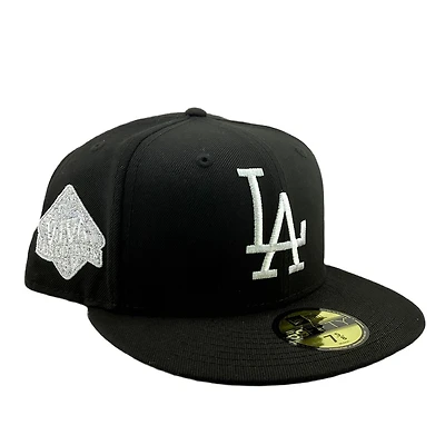 Los Angeles Dodgers Black and Silver Viva Patch Icy Blue UV New Era 59FIFTY Fitted Hat