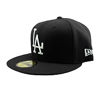 Los Angeles Dodgers Black and Silver Viva Patch Icy Blue UV New Era 59FIFTY Fitted Hat