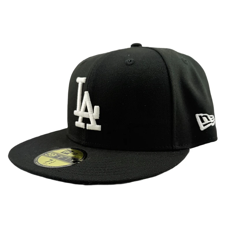 Los Angeles Dodgers Black and White with Mexico Flag Patch UV New Era 59FIFTY Fitted Hat
