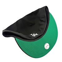 Los Angeles Dodgers Black and White LA Batterman Green UV New Era 59FIFTY Fitted Hat