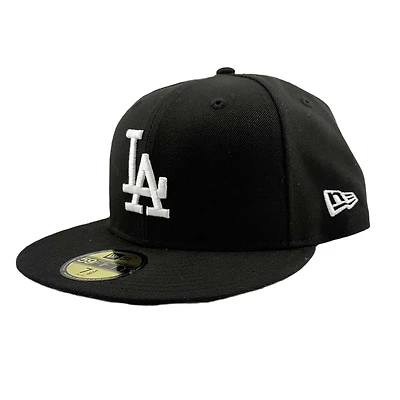 Los Angeles Dodgers Black and White LA Batterman Green UV New Era 59FIFTY Fitted Hat