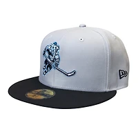 Utah Mammoth Gray and Black 2Tone Tusky on Skates NHL New Era 59FIFTY Fitted Hat