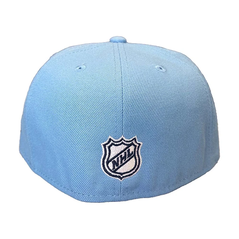 Youth Utah Mammoth Mountain Blue and Black 2Tone Tusky on Skates NHL New Era 59FIFTY Fitted Hat