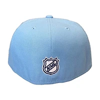 Youth Utah Mammoth Mountain Blue and Black 2Tone Tusky on Skates NHL New Era 59FIFTY Fitted Hat