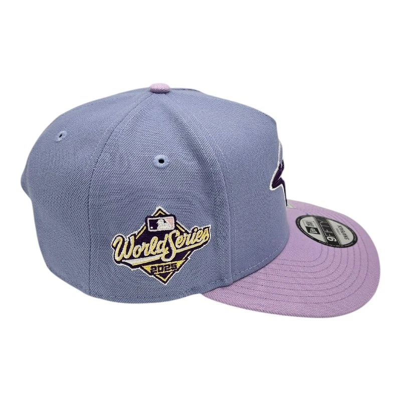 Toronto Blue Jays Lavender 2025 World Series Patch New Era 9FIFTY A-Frame Snapback Hat