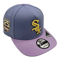 Chicago White Sox Lavender 125th Anniversary Patch New Era 9FIFTY A-Frame Snapback Hat