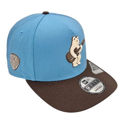 Chicago Cubs Light Blue and Brown New Era 9FIFTY A-Frame Snapback Hat