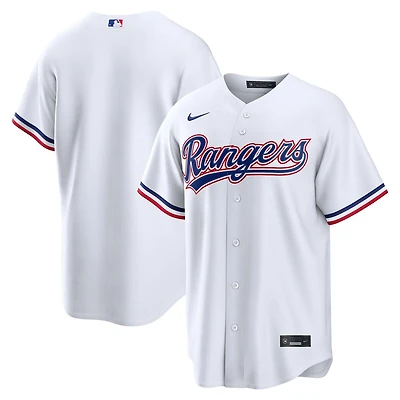 Texas Rangers Blank White Home Nike Replica Jersey
