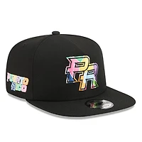Puerto Rico Black Yaucromatic 2026 World Baseball Classic WBC New Era 9FIFTY A-Frame Snapback Hat