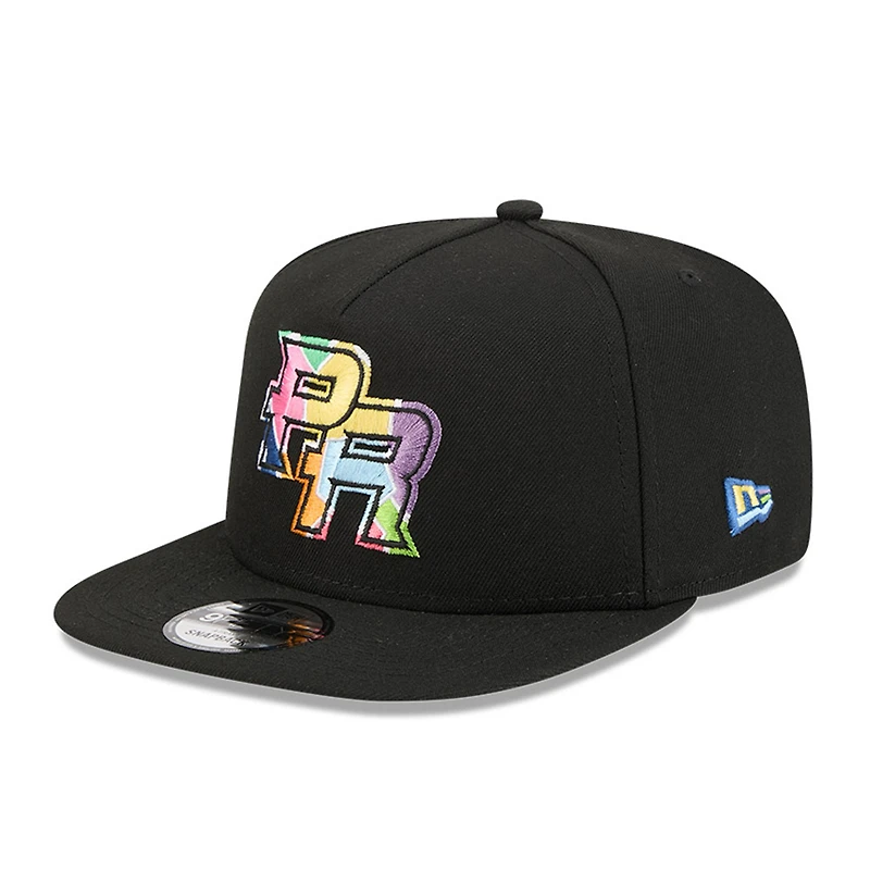 Puerto Rico Black Yaucromatic 2026 World Baseball Classic WBC New Era 9FIFTY A-Frame Snapback Hat