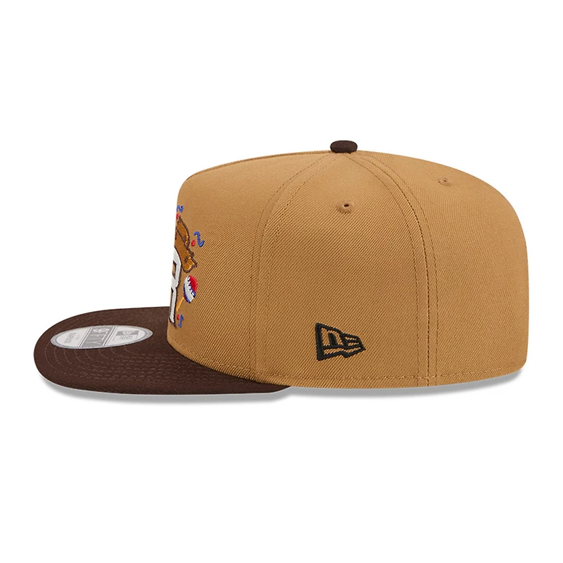Puerto Rico Light Bronze and Burnt Wood "Salsa" 2026 World Baseball Classic WBC New Era 9FIFTY A-Frame Snapback Hat