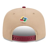 Puerto Rico Light Beige and Red "Salsa" 2026 World Baseball Classic WBC New Era 9FIFTY A-Frame Snapback Hat