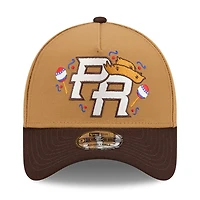 Puerto Rico Light Bronze and Burnt Wood "Salsa" 2026 World Baseball Classic WBC New Era 9FORTY A-Frame Snapback Hat