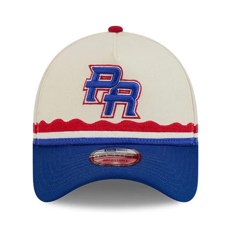 Puerto Rico Chrome and Royal Blue Jíbara 2026 World Baseball Classic WBC New Era 9FORTY A-Frame Snapback Hat