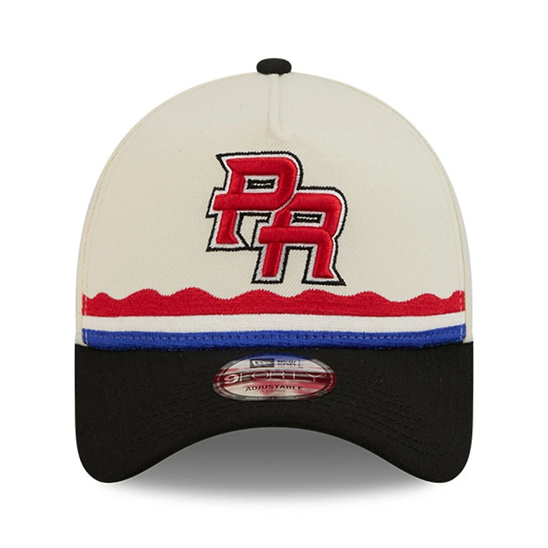 Puerto Rico Chrome and Black Jíbara 2026 World Baseball Classic WBC New Era 9FORTY A-Frame Snapback Hat