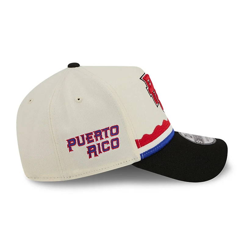 Puerto Rico Chrome and Black Jíbara 2026 World Baseball Classic WBC New Era 9FORTY A-Frame Snapback Hat