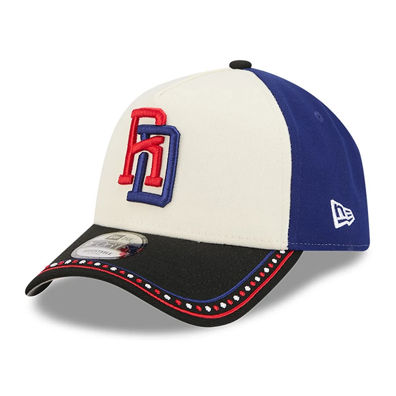 Dominican Republic Two Tone 2026 World Baseball Classic WBC New Era 9FORTY A-Frame Snapback Hat