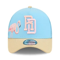 Dominican Republic Flamingo Blue Trucker 2026 World Baseball Classic WBC New Era 9FORTY A-Frame Snapback Hat