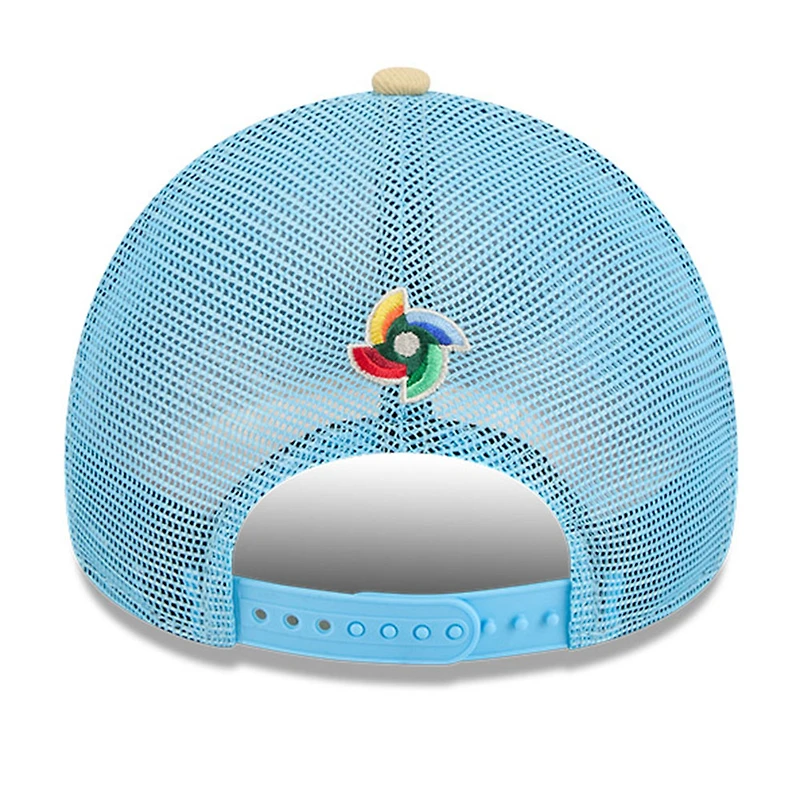 Dominican Republic Flamingo Blue Trucker 2026 World Baseball Classic WBC New Era 9FORTY A-Frame Snapback Hat