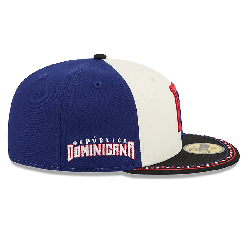 Dominican Republic Two-Tone Navy 2026 World Baseball Classic WBC New Era 59FIFTY Fitted Hat